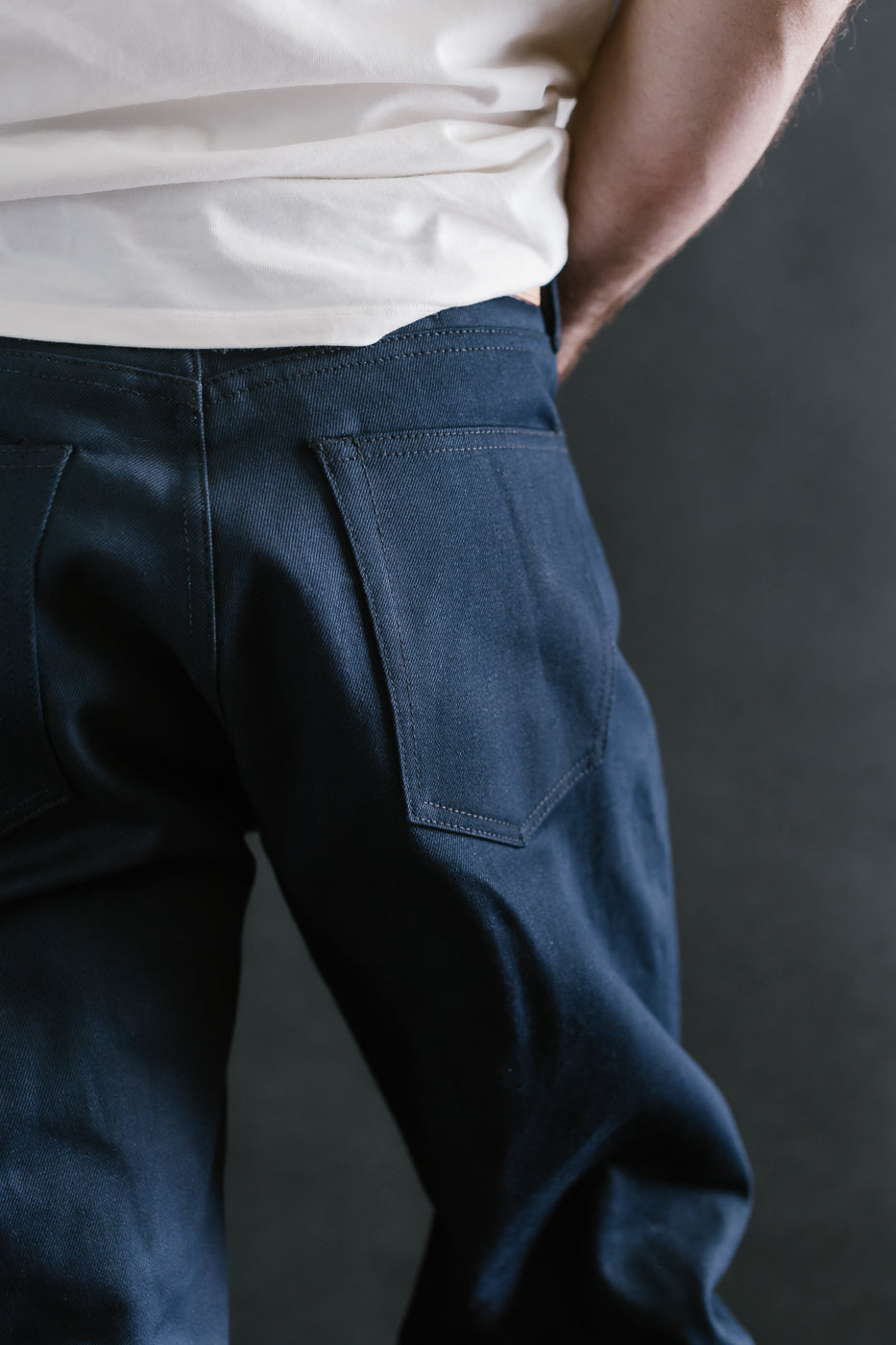 13.5oz - Selvedge Strider Pant - Indigo x Black