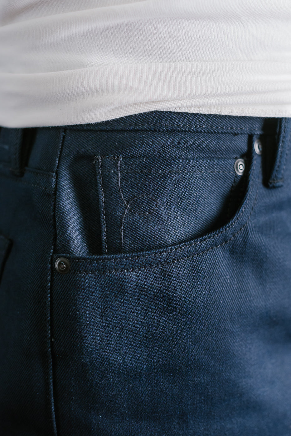 13.5oz - Selvedge Strider Pant - Indigo x Black