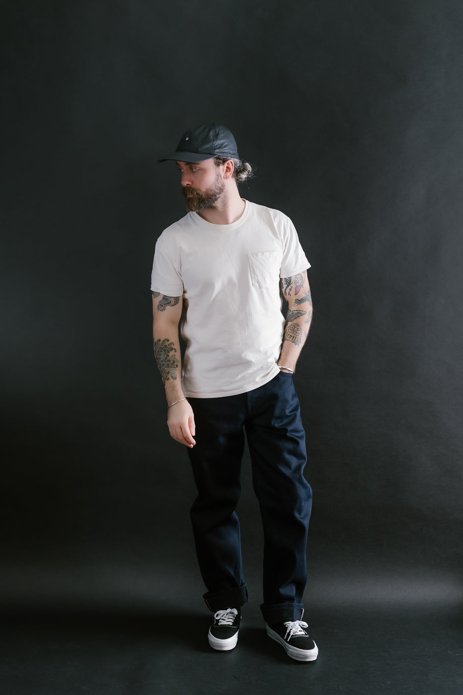 13.5oz - Selvedge Strider Pant - Indigo x Black