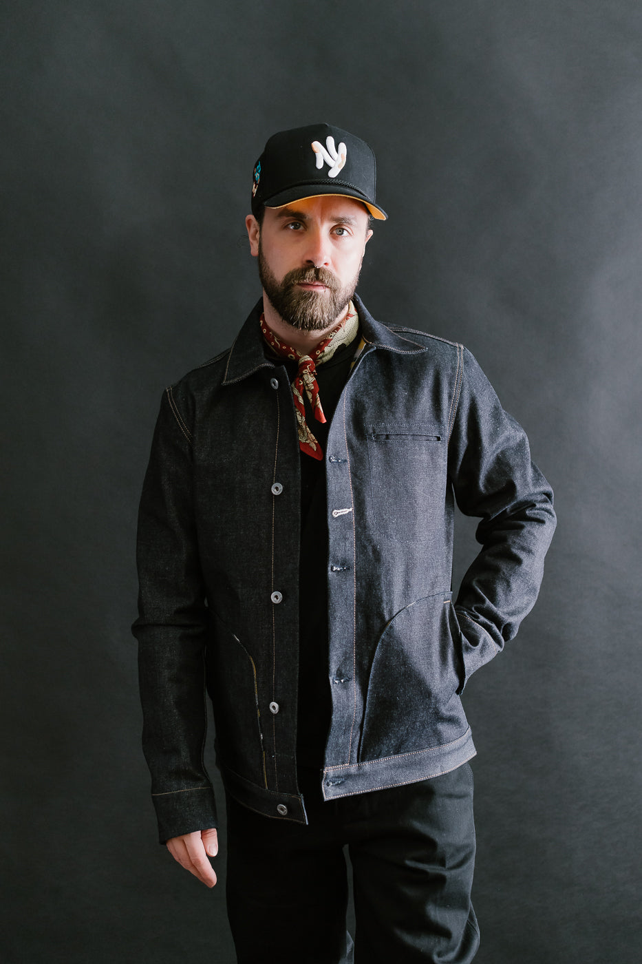 15oz Lined Selvedge Denim Supply Jacket - Indigo