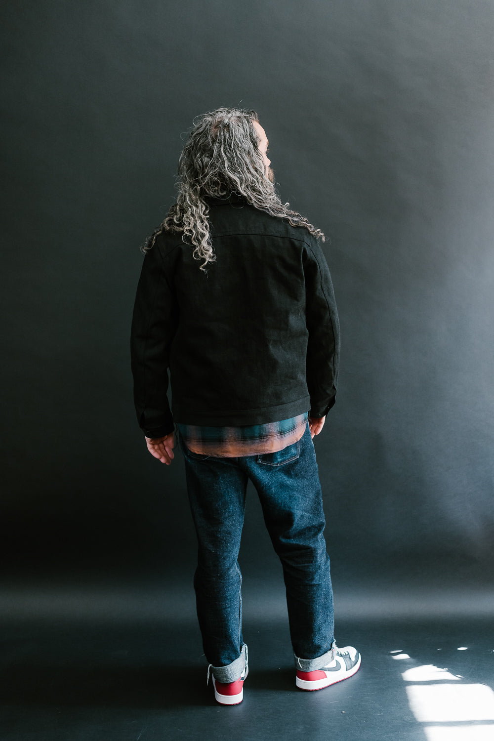 15oz Proprietary Selvedge Lined Cruiser Jacket - Stealth