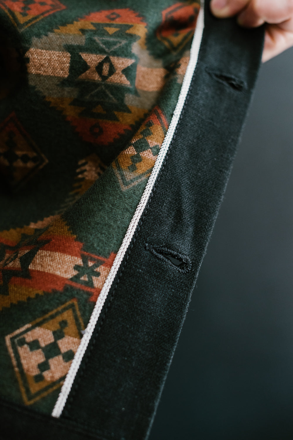 15oz Proprietary Selvedge Lined Cruiser Jacket - Stealth