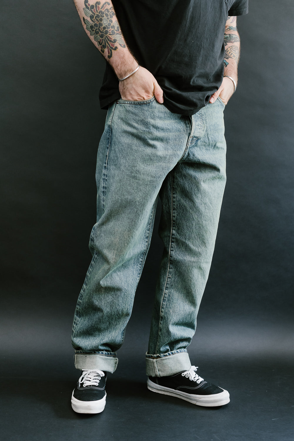 15oz - Washed Selvedge Strider Pant - Light Indigo