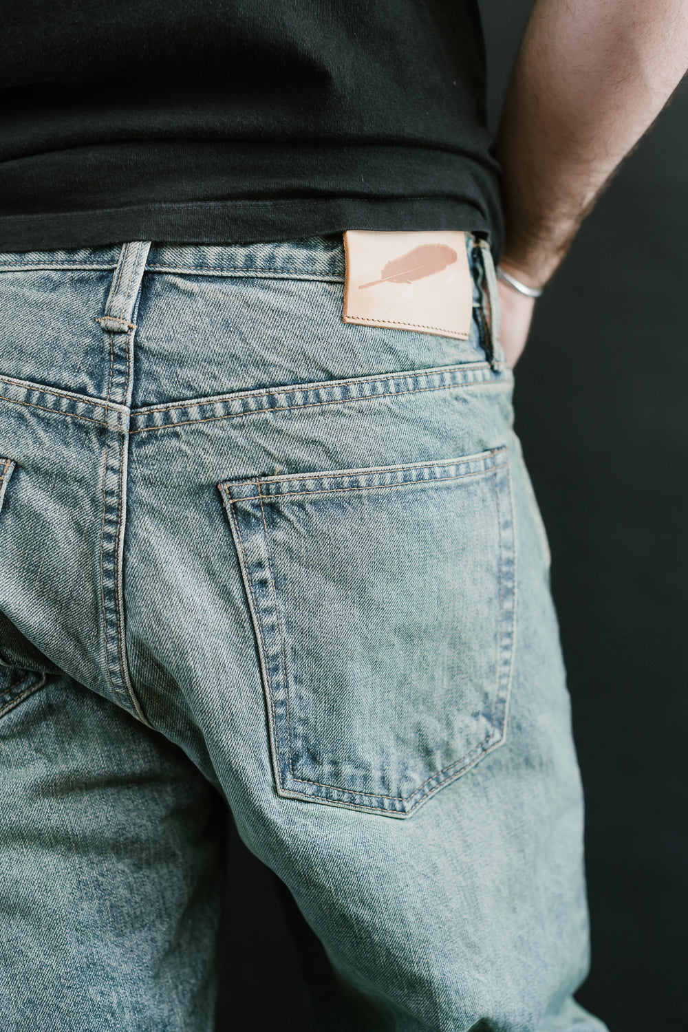 15oz - Washed Selvedge Strider Pant - Light Indigo