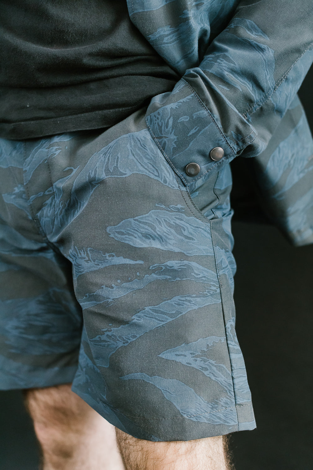 5oz - Fatigue Shorts - Blue Tiger Camo