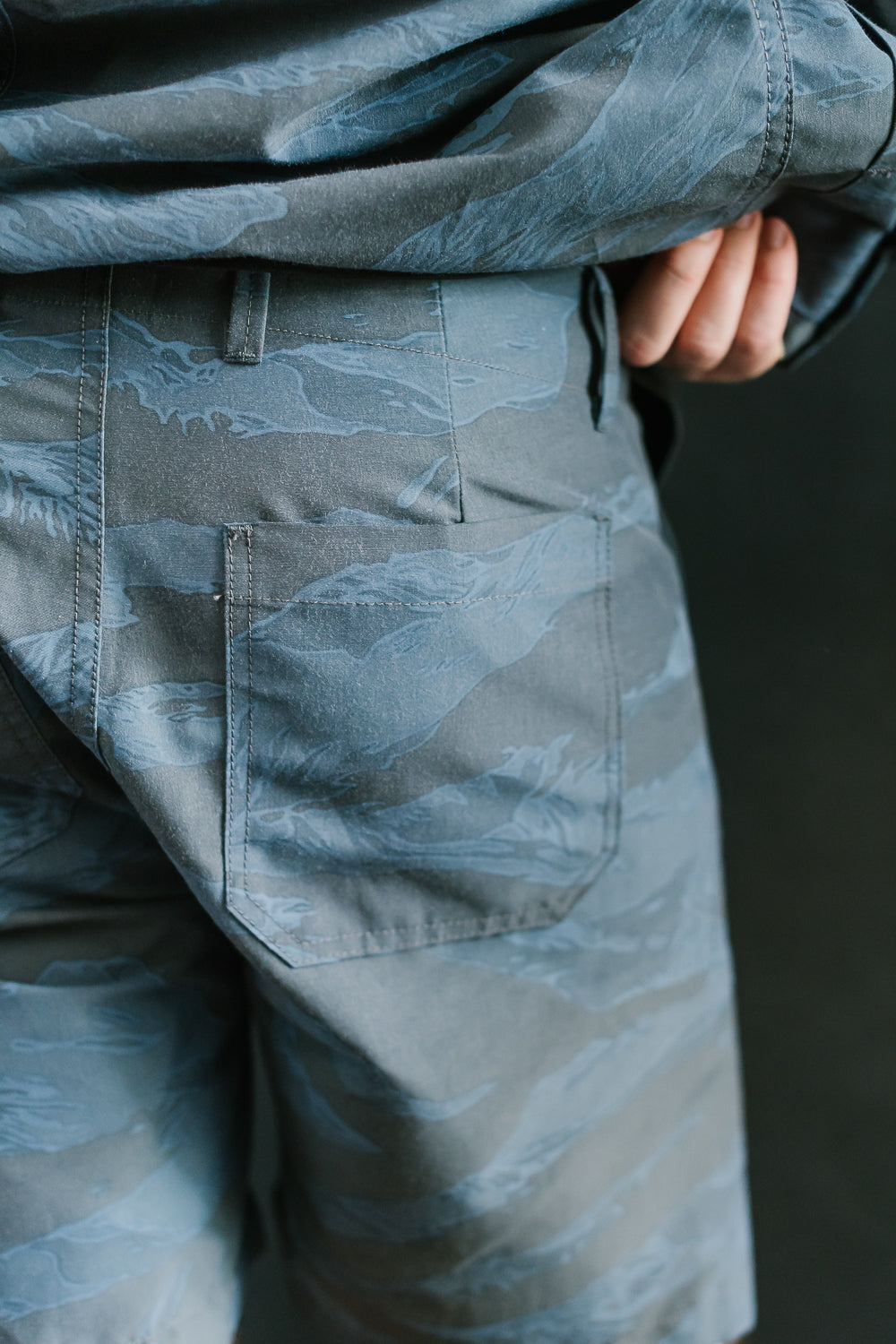 5oz - Fatigue Shorts - Blue Tiger Camo