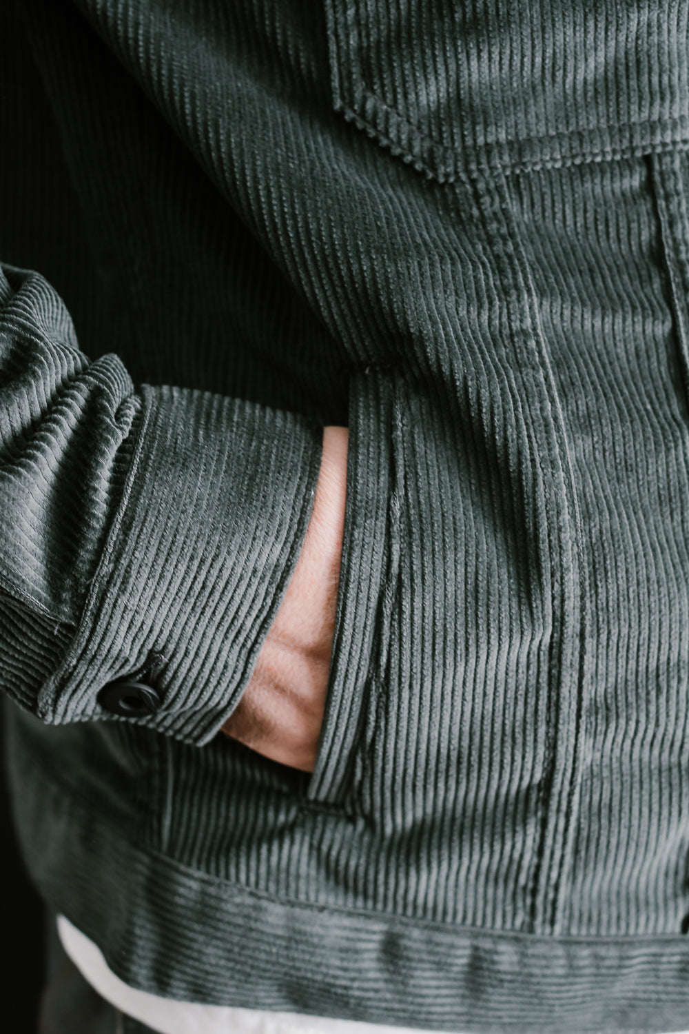 9oz Corduroy Cruiser Jacket - Grey