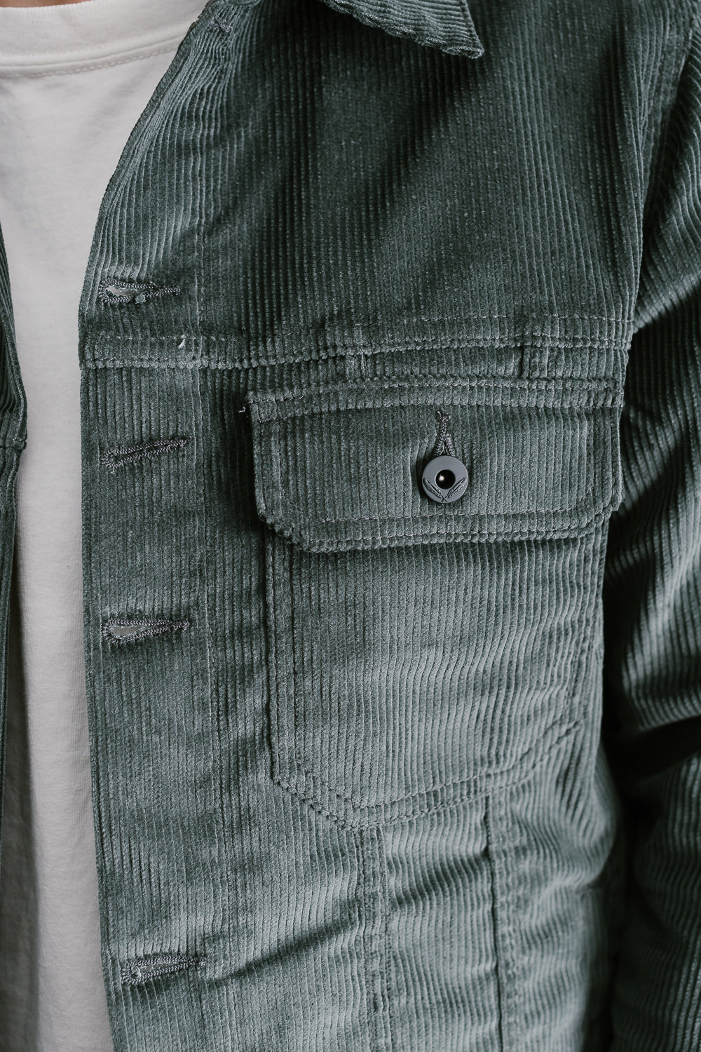 9oz Corduroy Cruiser Jacket - Grey