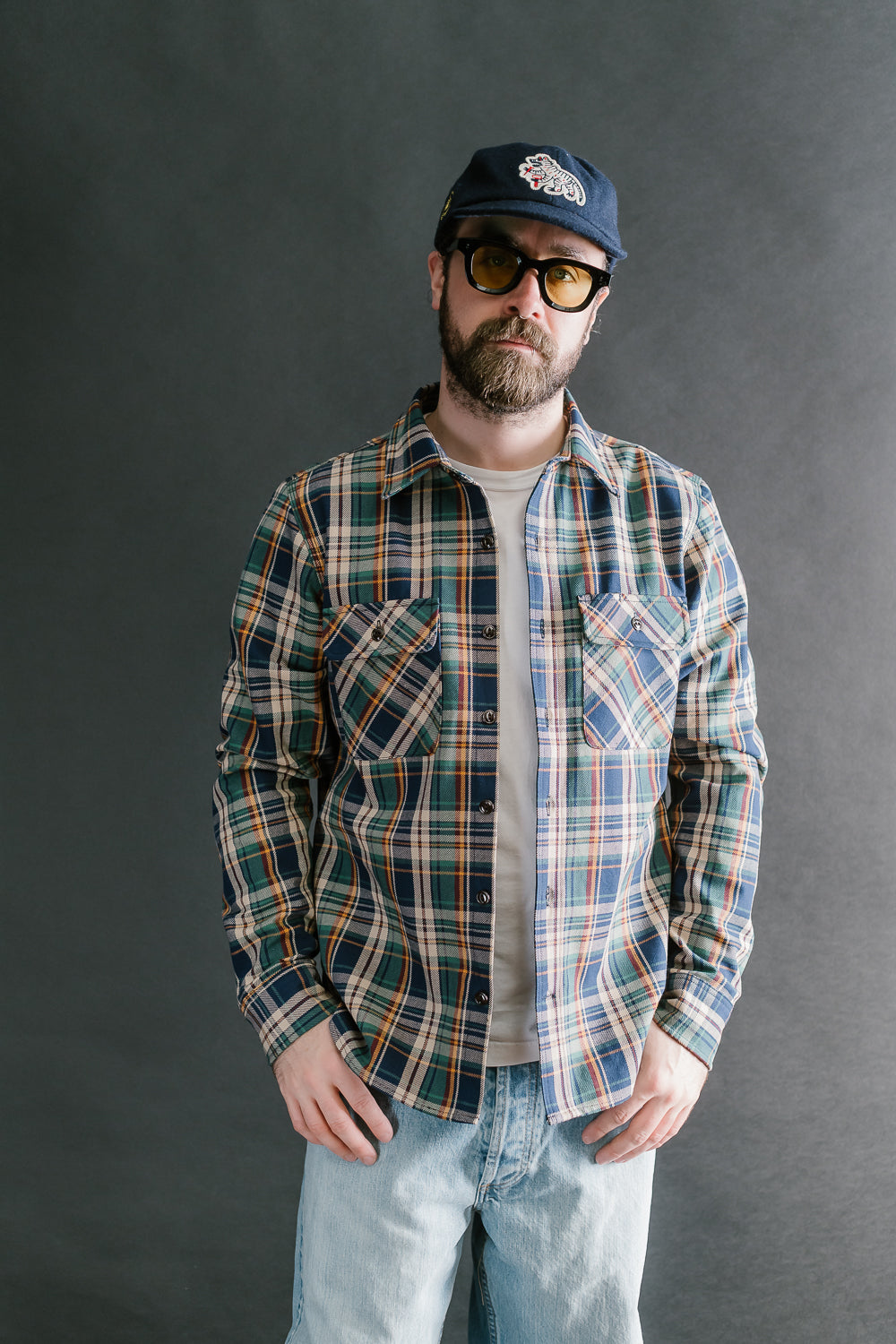 9oz University Plaid Field Shirt - Green