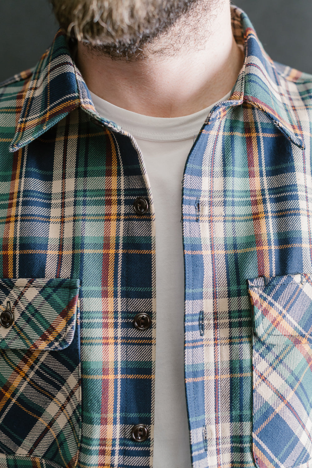 9oz University Plaid Field Shirt - Green