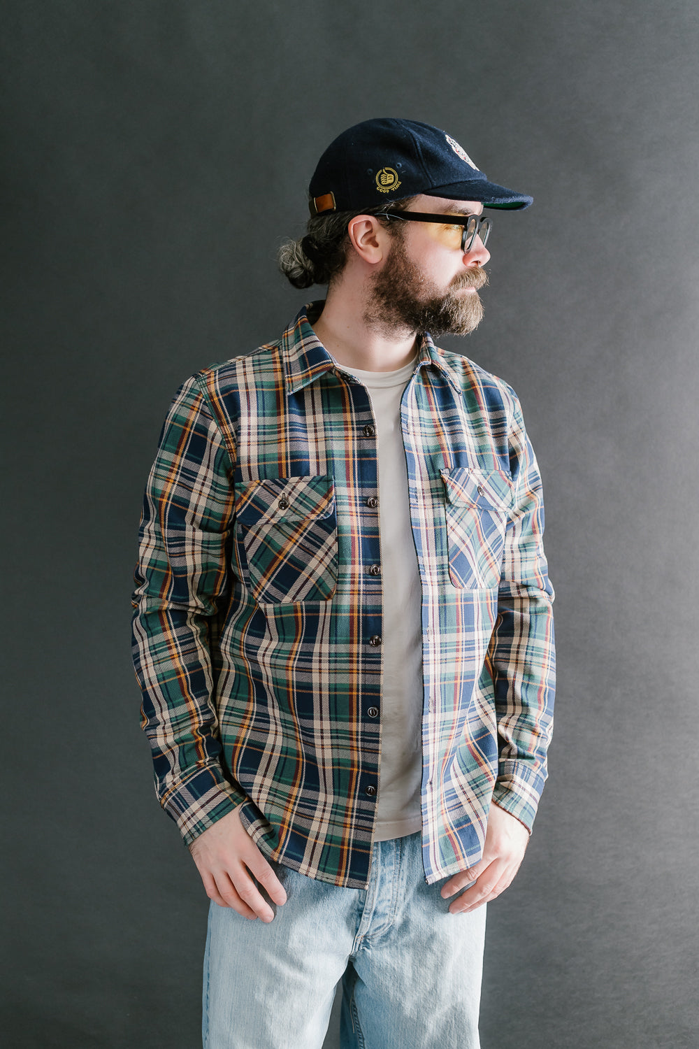 9oz University Plaid Field Shirt - Green