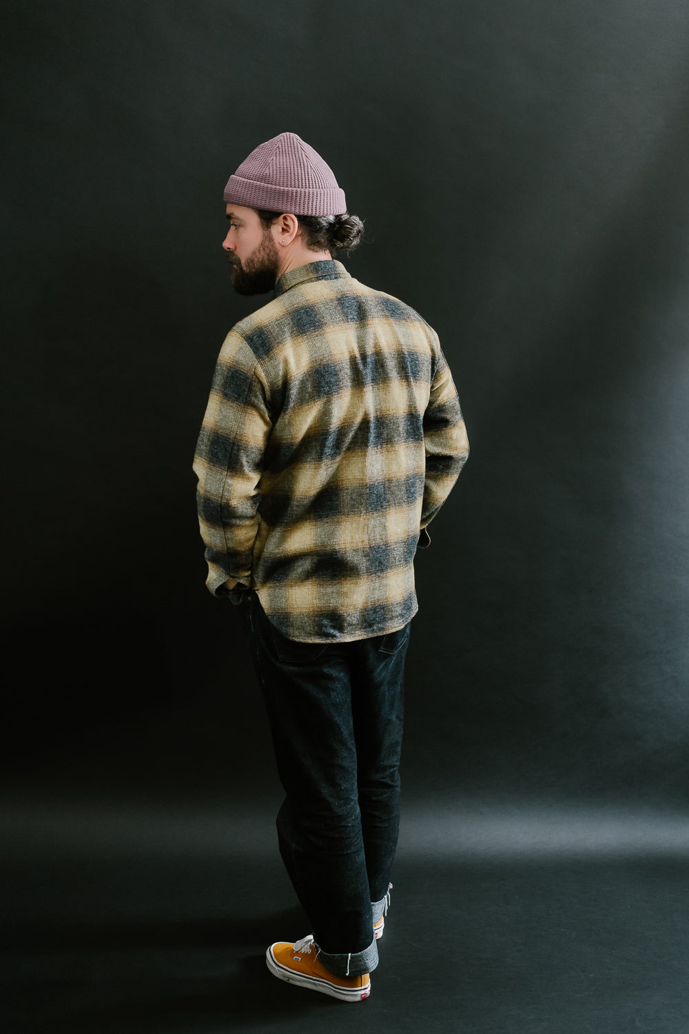 BM Shirt Plaid - Gold Ombre