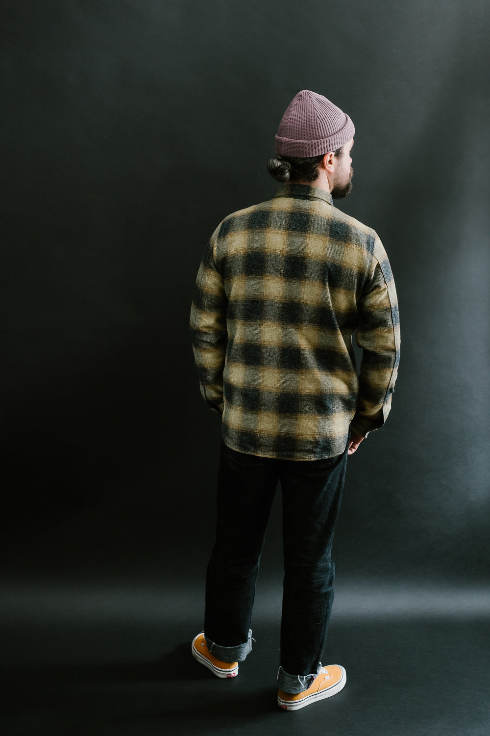 BM Shirt Plaid - Gold Ombre