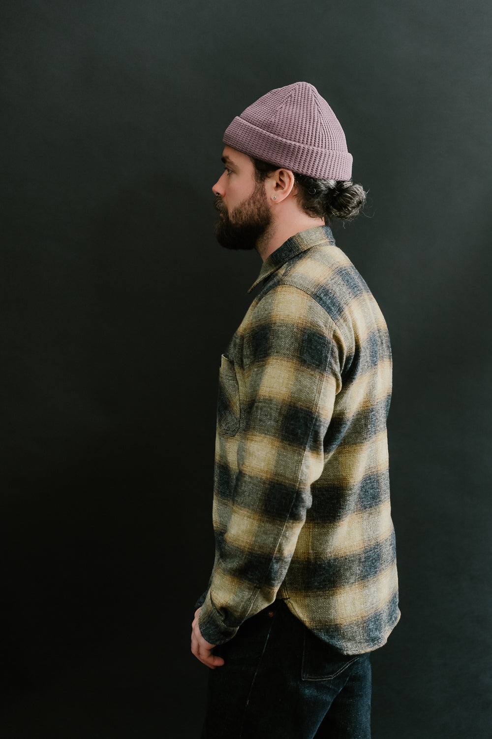 BM Shirt Plaid - Gold Ombre