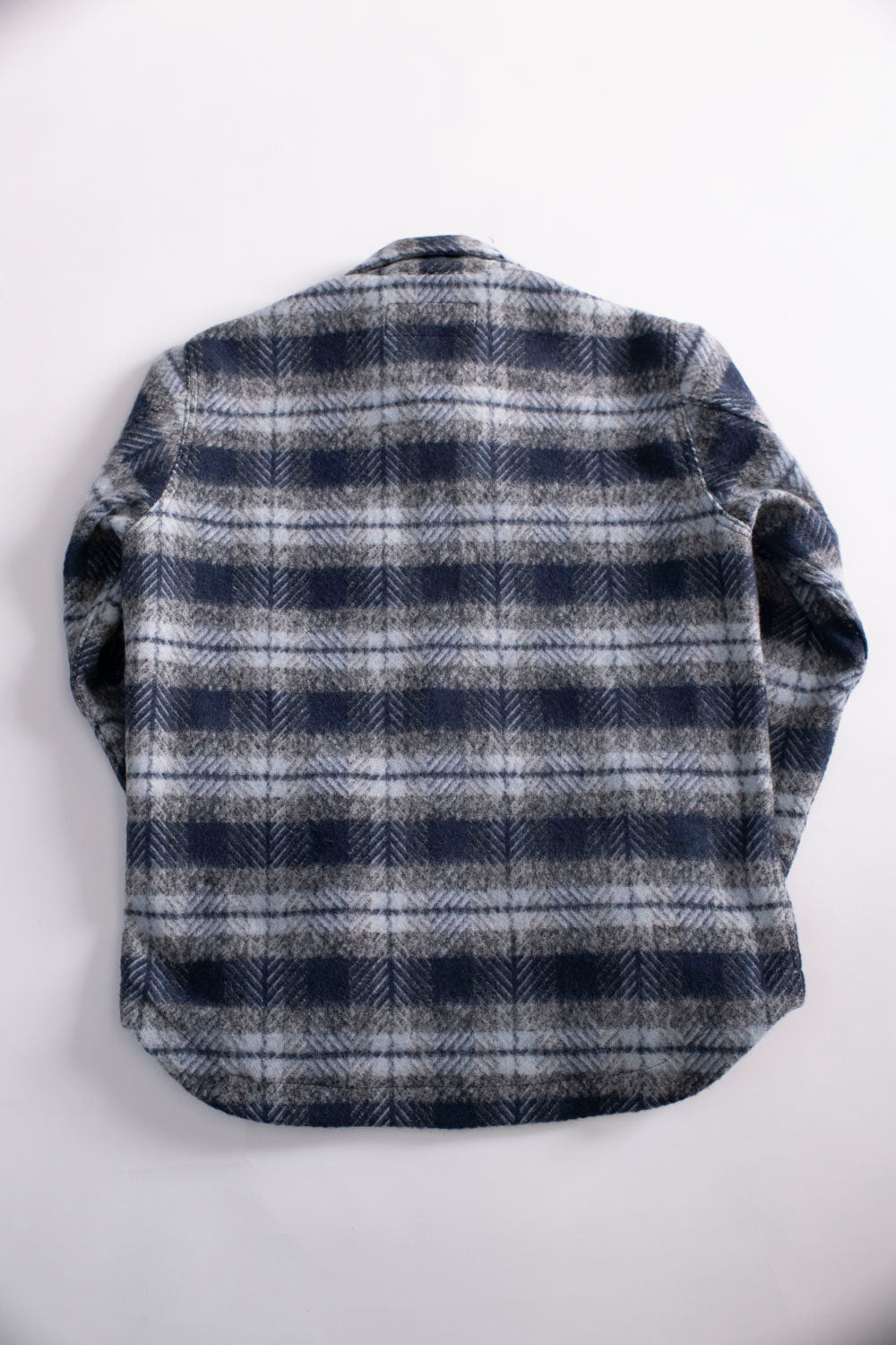 Field Jacket Wool Plaid - Navy