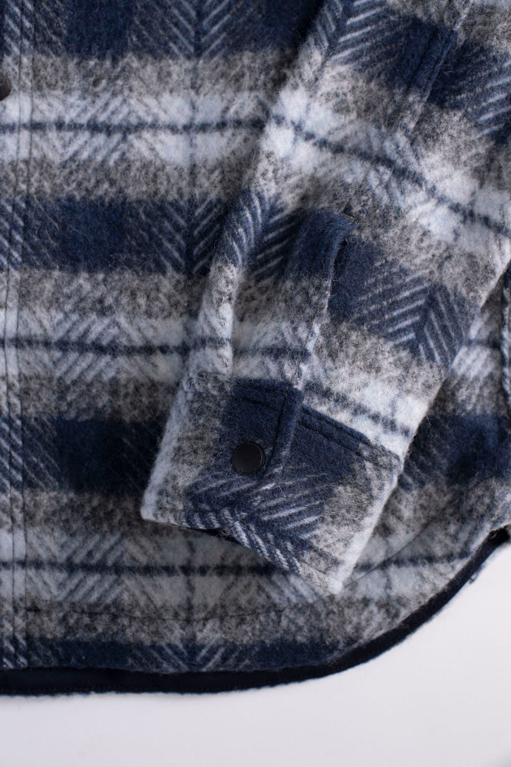 Field Jacket Wool Plaid - Navy