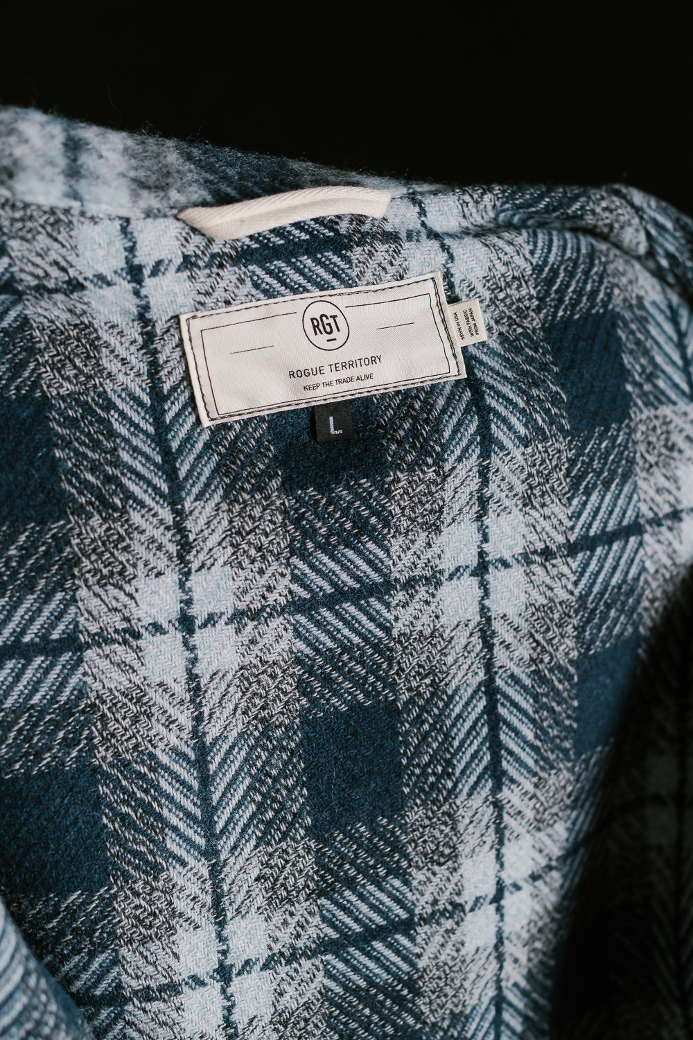 Field Jacket Wool Plaid - Navy