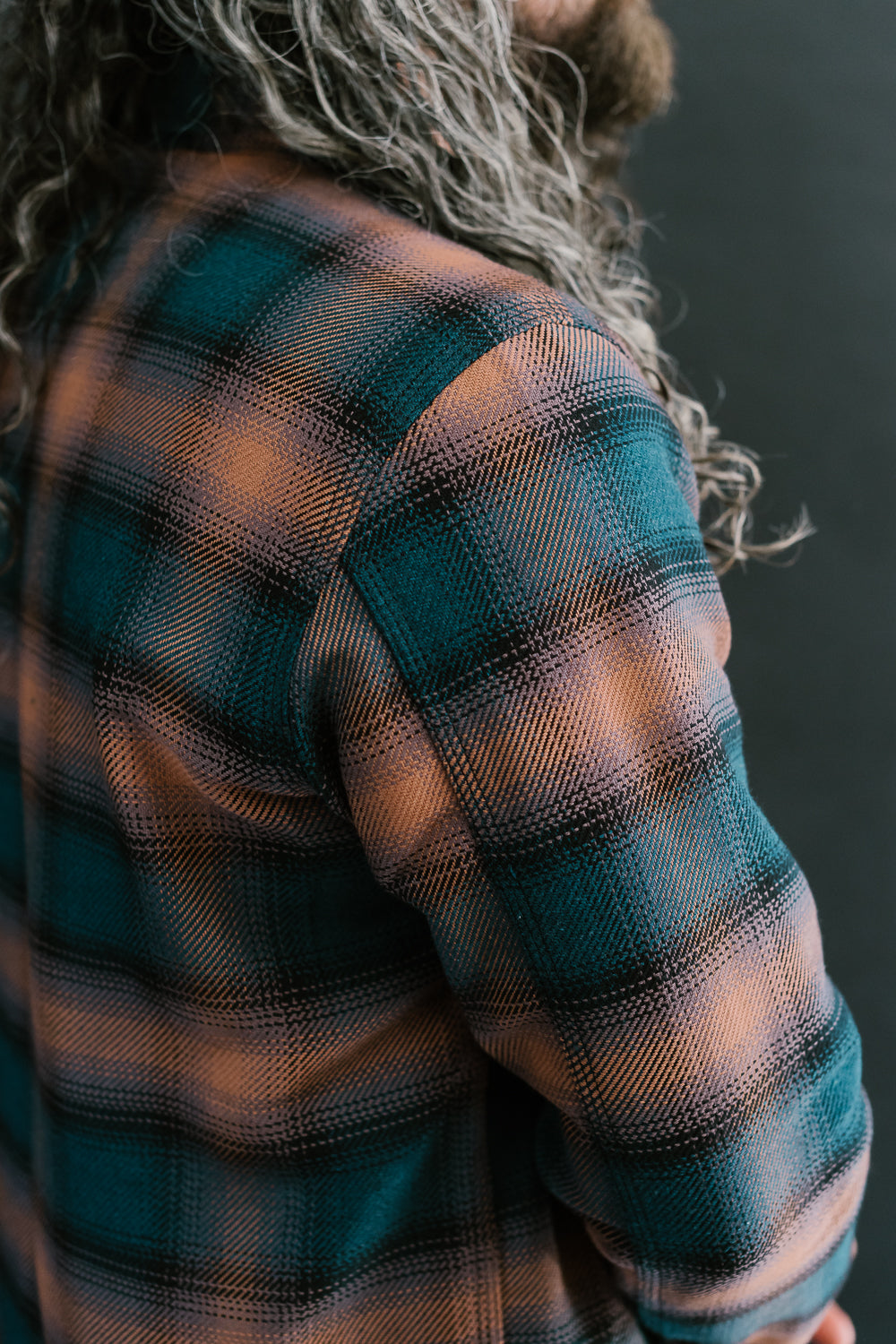 Field Shirt Plaid - Navy, Blush Ombré