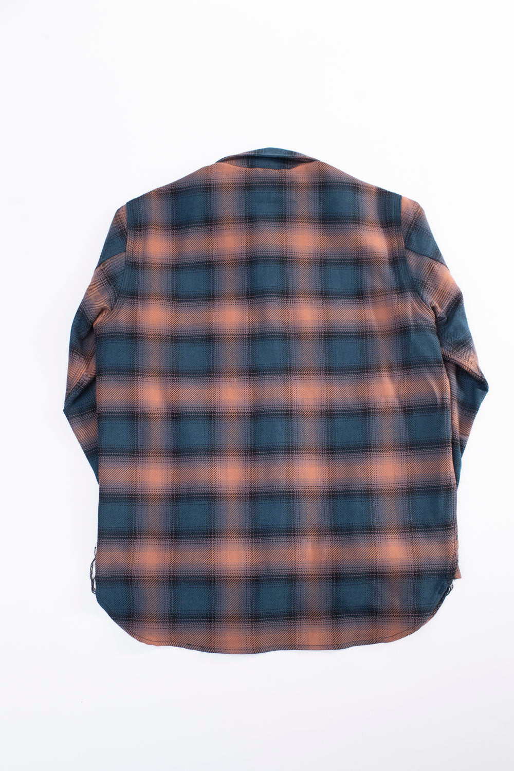 Field Shirt Plaid - Navy, Blush Ombré