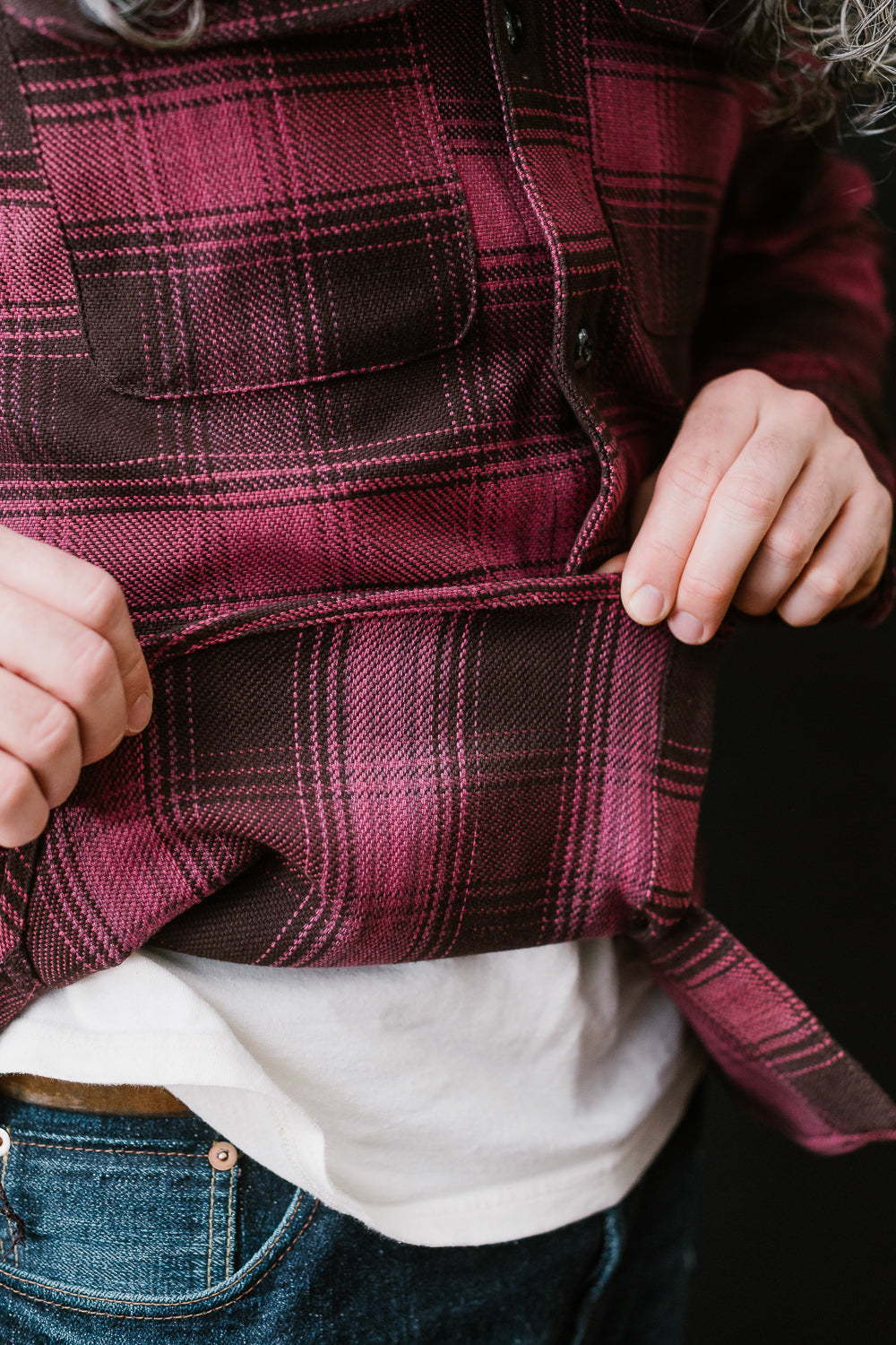 Field Shirt Plaid - Raspberry