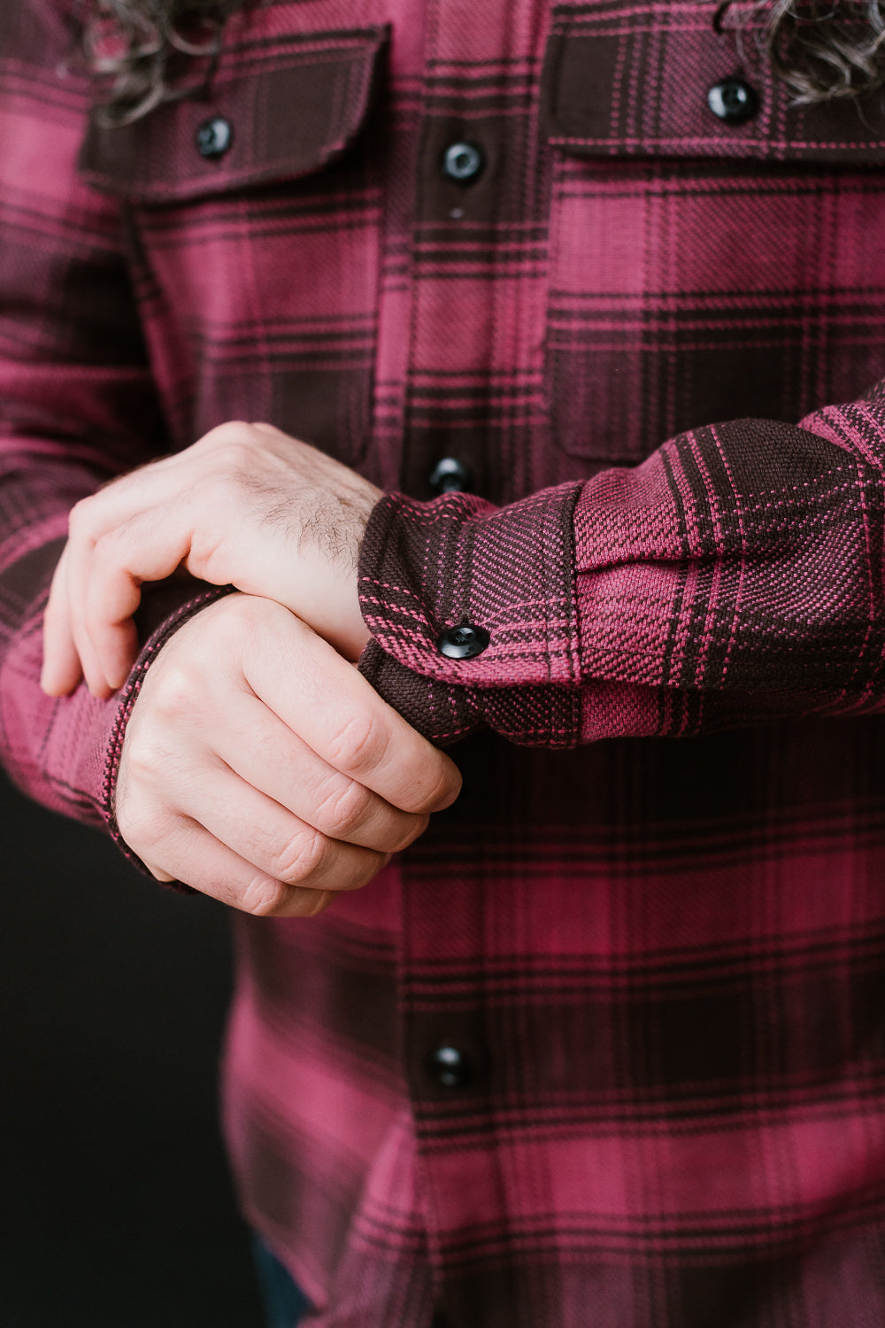 Field Shirt Plaid - Raspberry