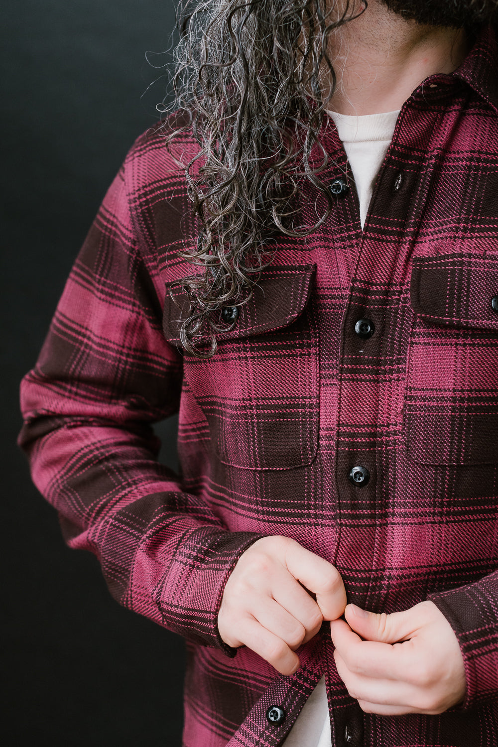 Field Shirt Plaid - Raspberry