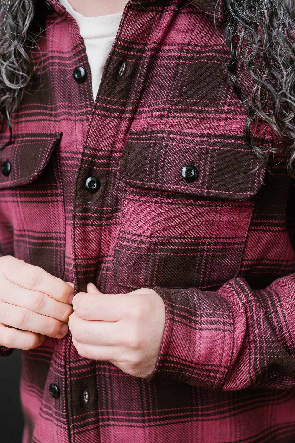 Field Shirt Plaid - Raspberry