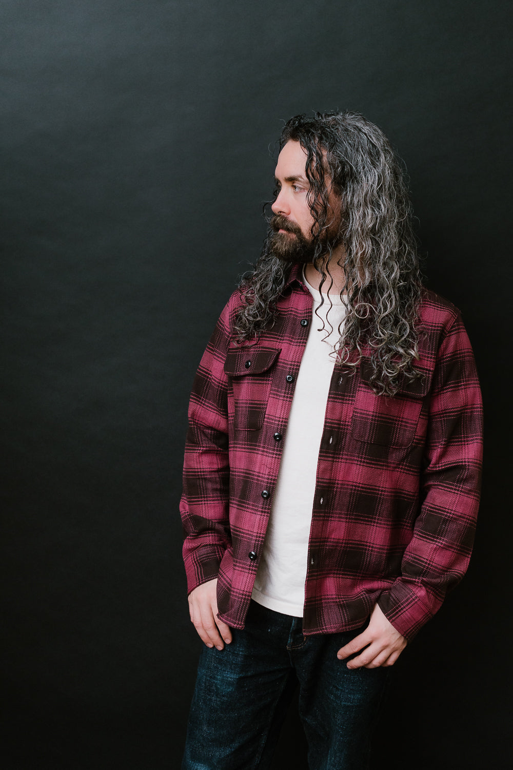 Field Shirt Plaid - Raspberry