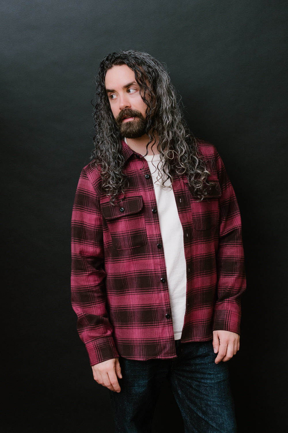 Field Shirt Plaid - Raspberry