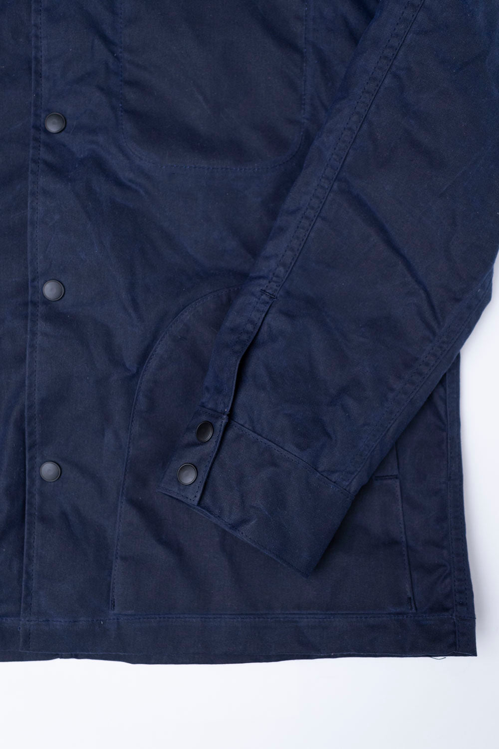 8.25oz Hooded Ridgeline Jacket - Waxed Navy