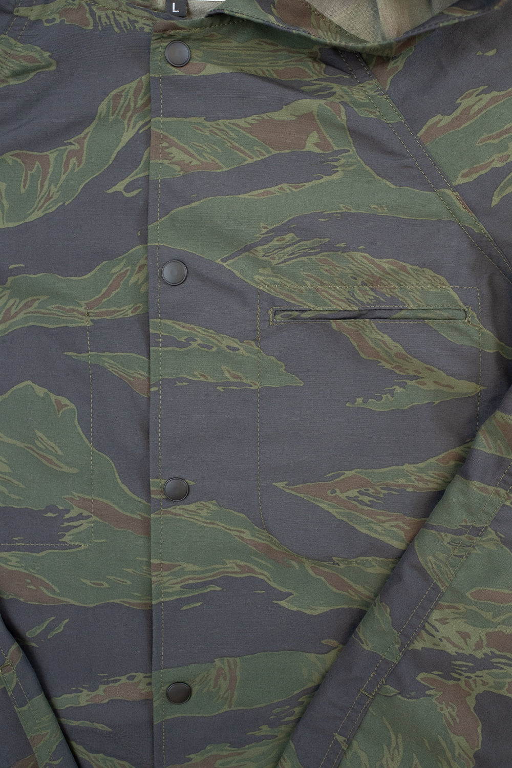 5oz Hooded Supply Jacket - Green Tiger Camo