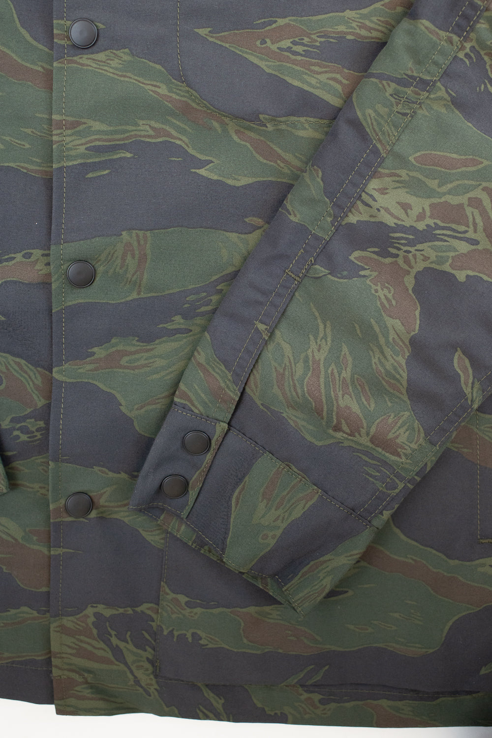 5oz Hooded Supply Jacket - Green Tiger Camo