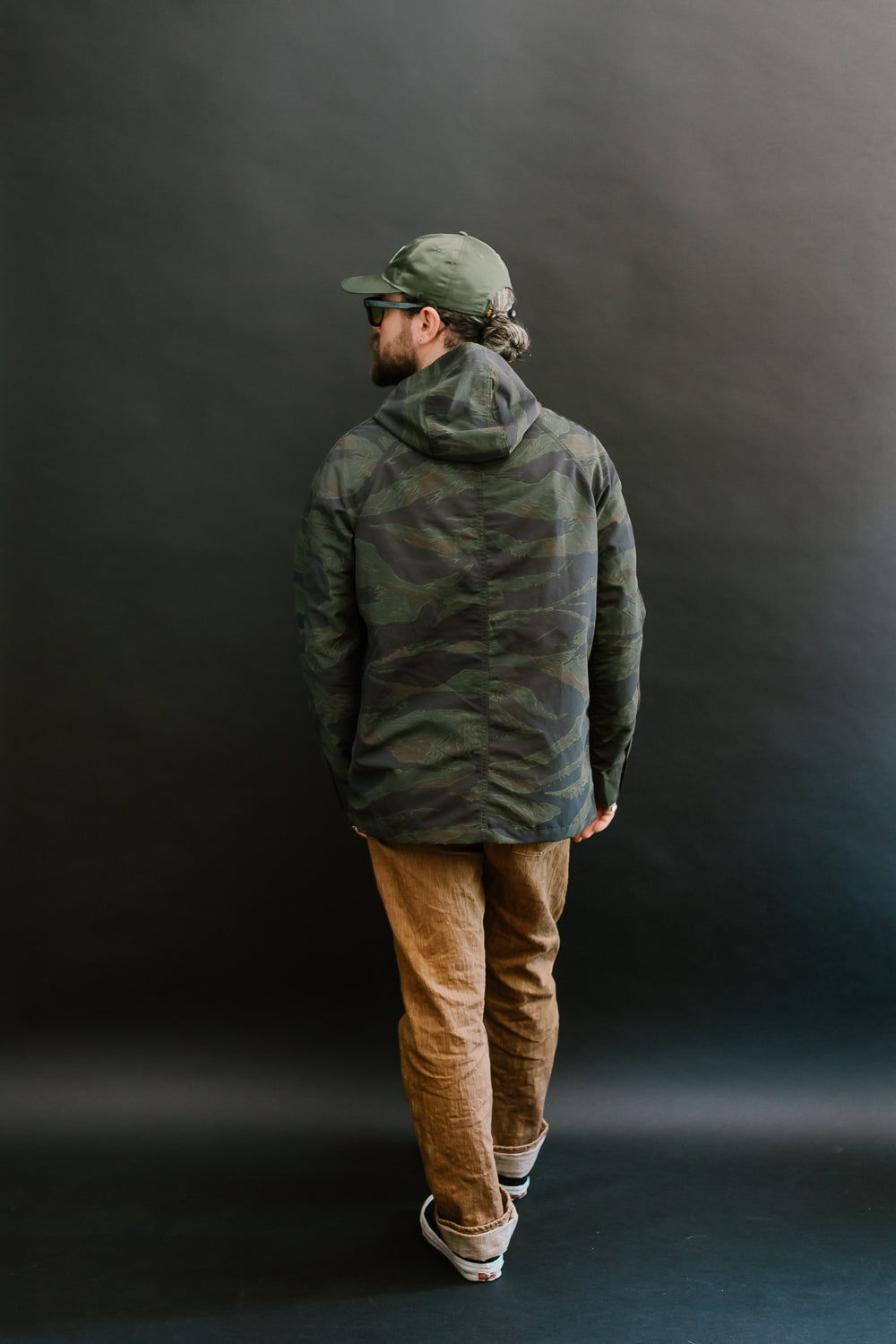 5oz Hooded Supply Jacket - Green Tiger Camo