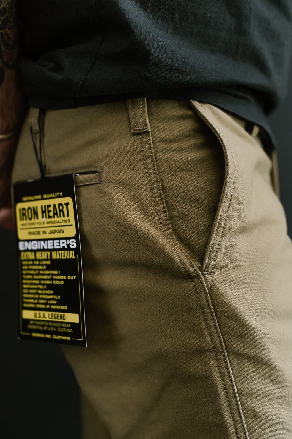 IH-720-KHA - 11oz Cotton Whipcord Work Pants - Khaki