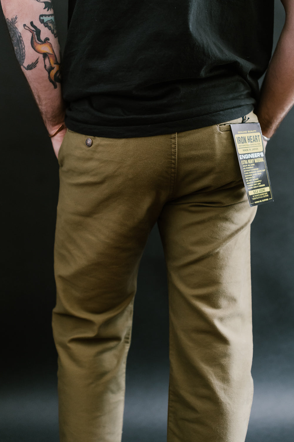 IH-720-KHA - 11oz Cotton Whipcord Work Pants - Khaki