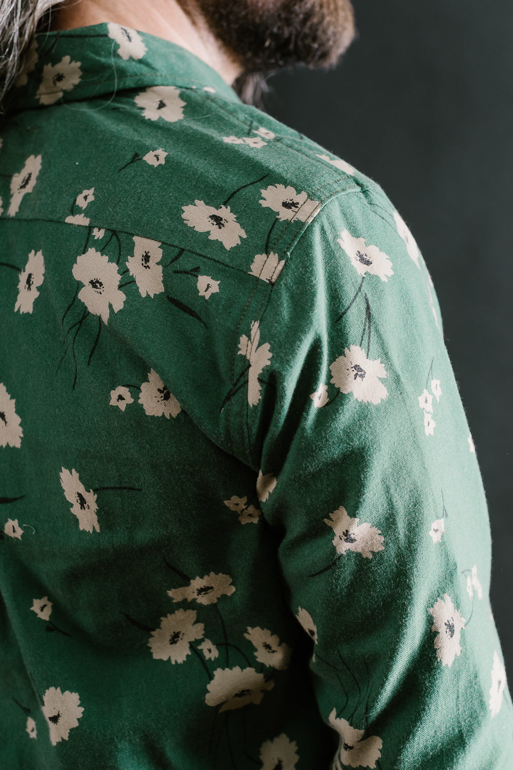 Oxford Shirt Floral - Emerald