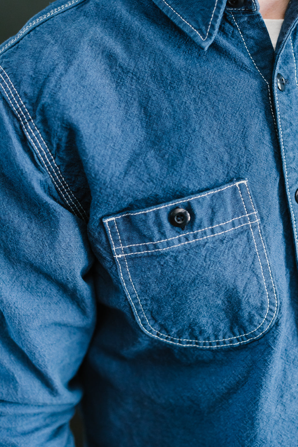 10oz Overdyed Work Shirt - Blue