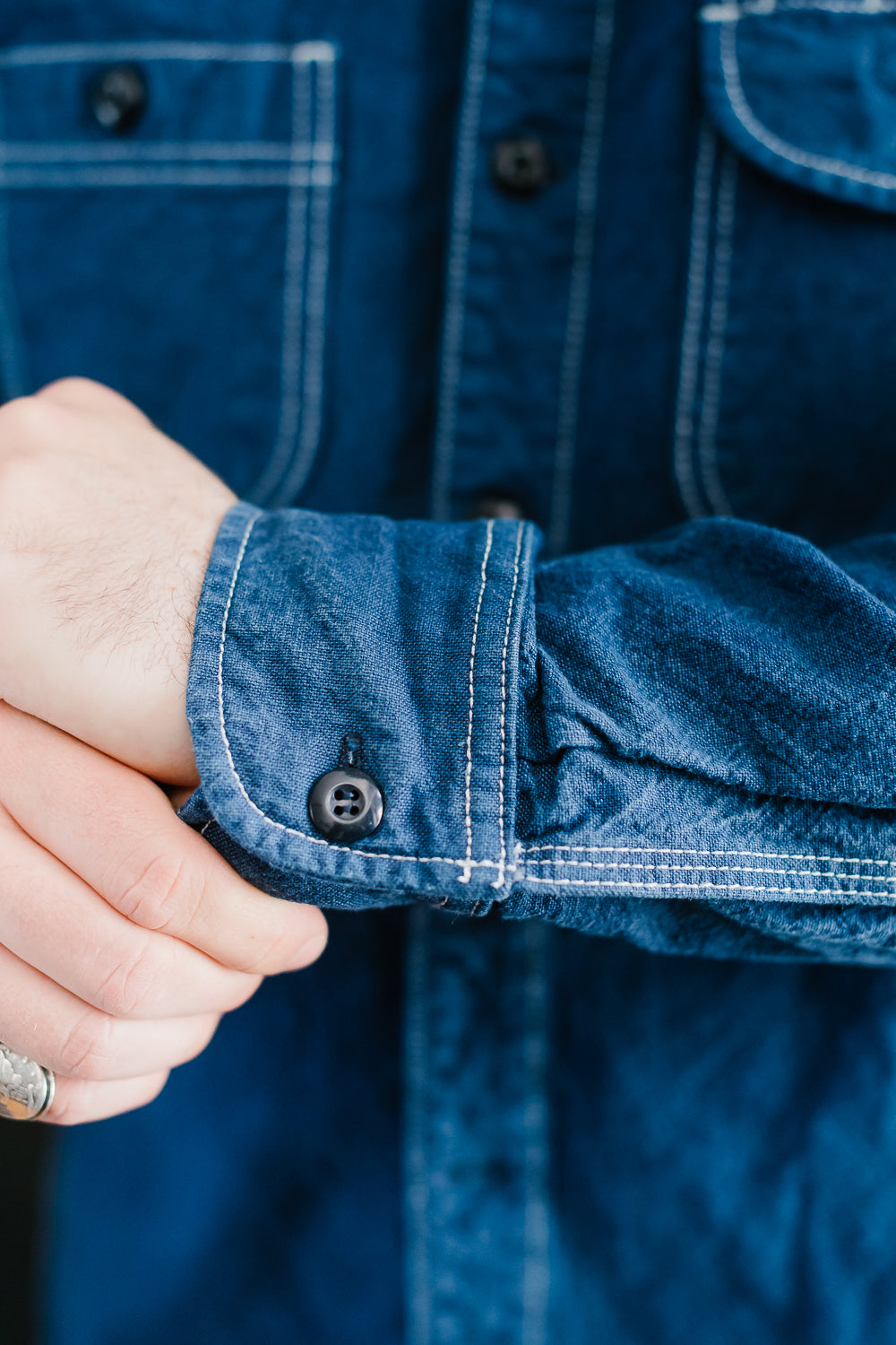 10oz Overdyed Work Shirt - Blue