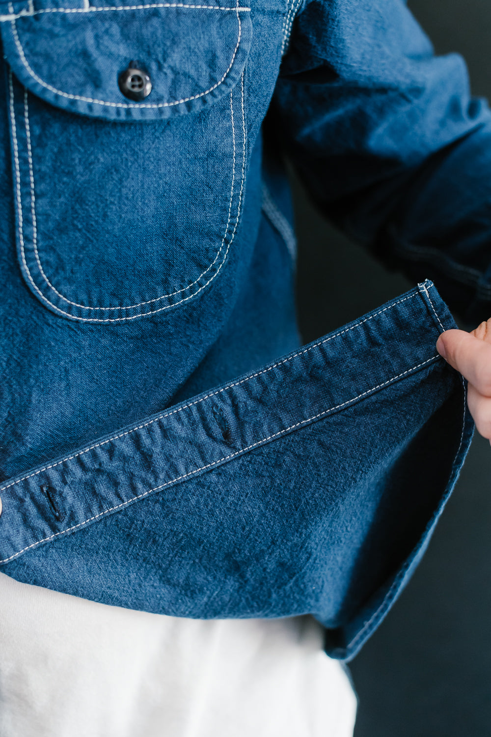 10oz Overdyed Work Shirt - Blue