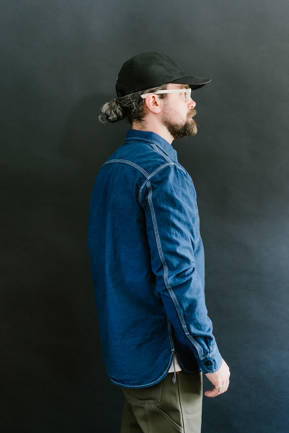 10oz Overdyed Work Shirt - Blue