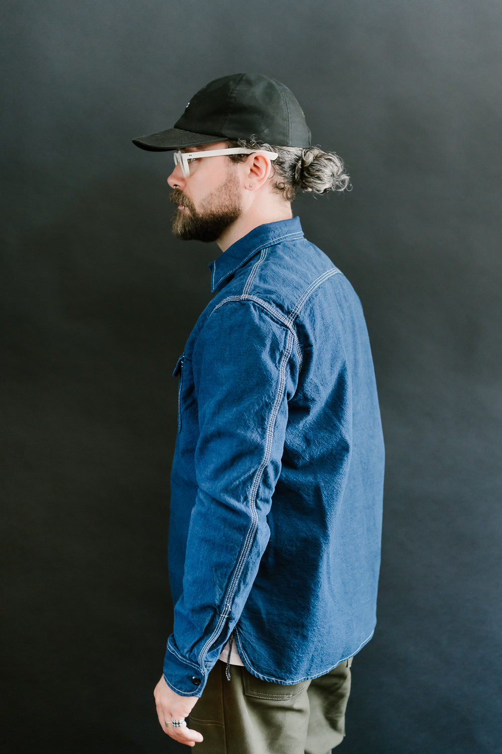 10oz Overdyed Work Shirt - Blue