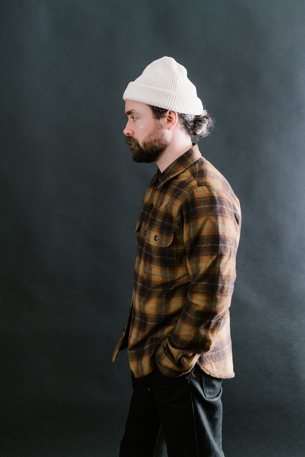 Field Shirt Brushed Plaid - Ombré Sienna