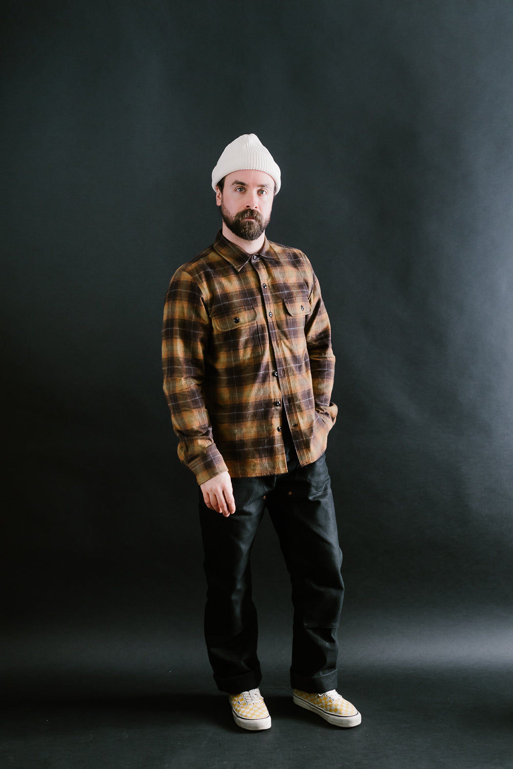 Field Shirt Brushed Plaid - Ombré Sienna