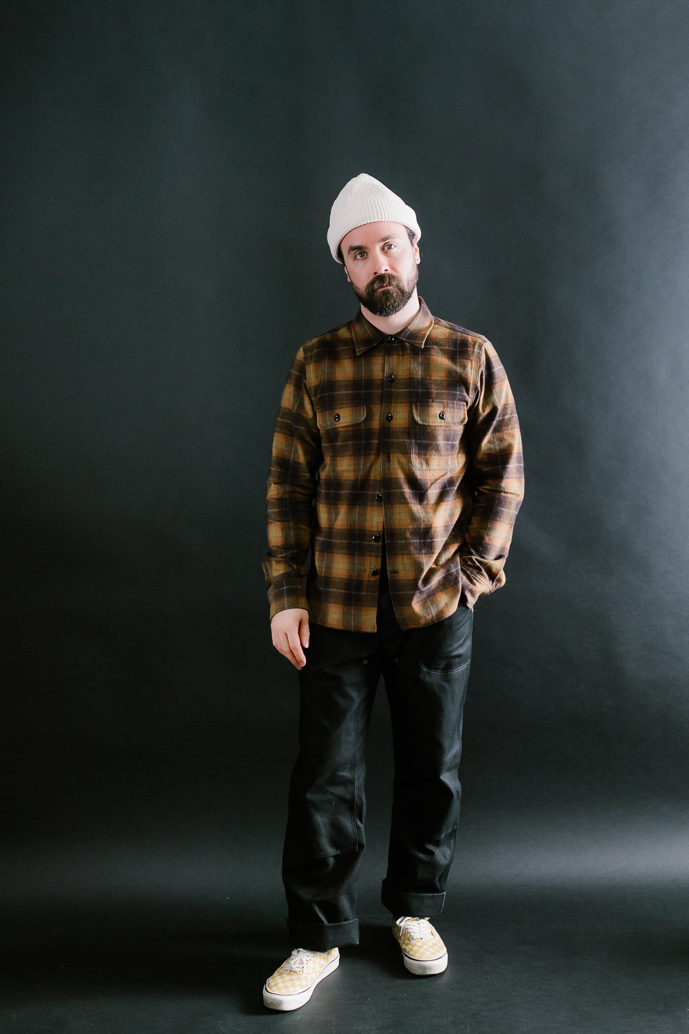 Field Shirt Brushed Plaid - Ombré Sienna