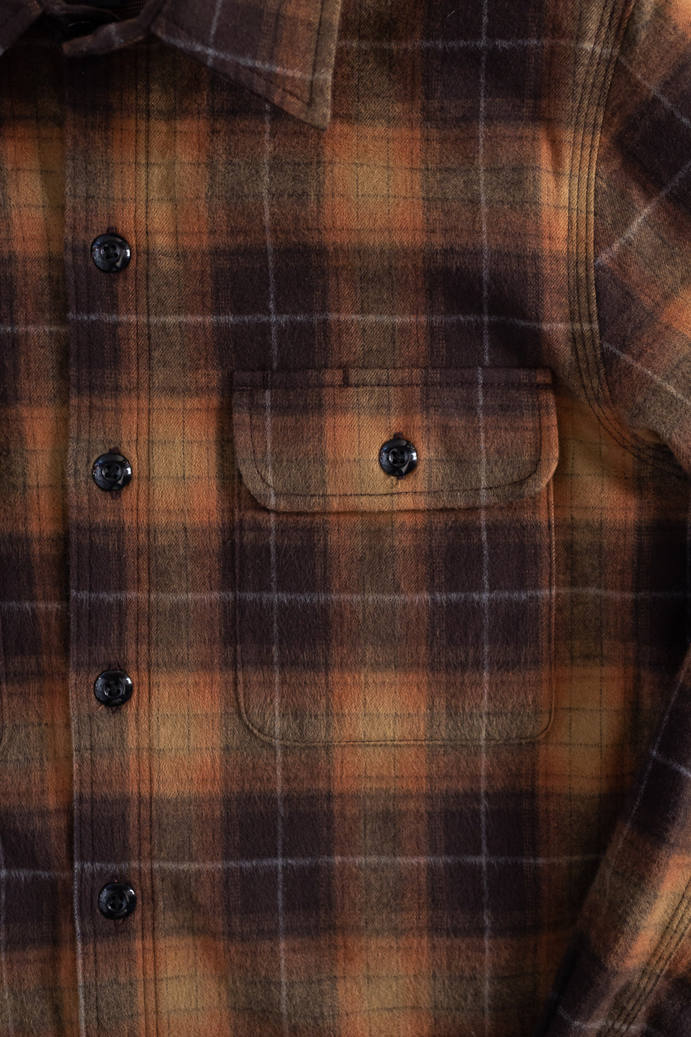 Field Shirt Brushed Plaid - Ombré Sienna