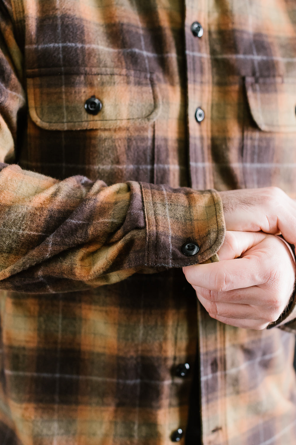 Field Shirt Brushed Plaid - Ombré Sienna