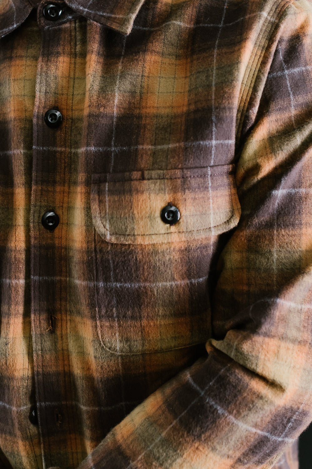 Field Shirt Brushed Plaid - Ombré Sienna