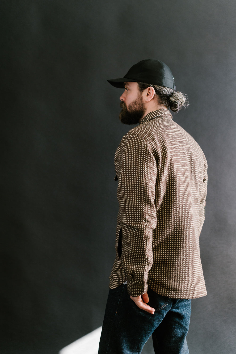 Field Shirt Lined Wool Dot - Brown