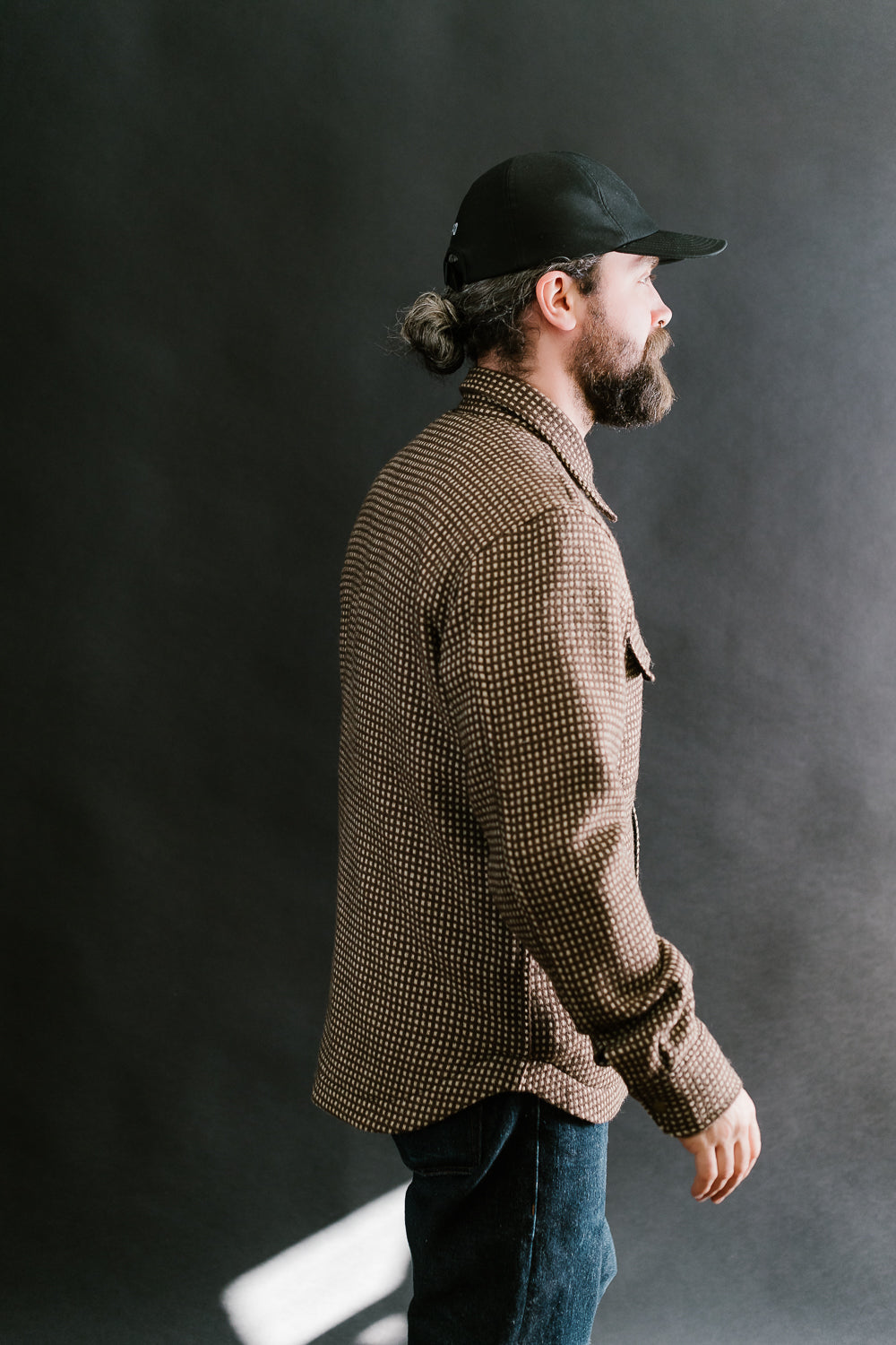 Field Shirt Lined Wool Dot - Brown