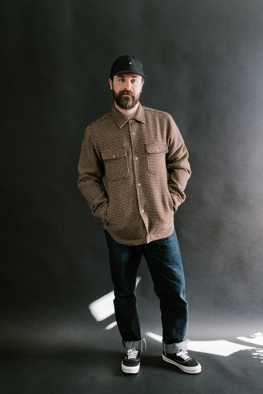 Field Shirt Lined Wool Dot - Brown